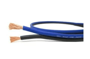 Sky High Car Audio 8 Gauge OFC Blue Power/Ground Wire – 50 Feet (AWG, No Spool)