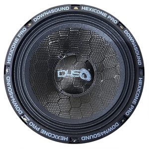DOWN4SOUND Hexicone PRO 80 SS All SZN - 8" Carbon Fiber Pro Audio Speaker - 275W RMS